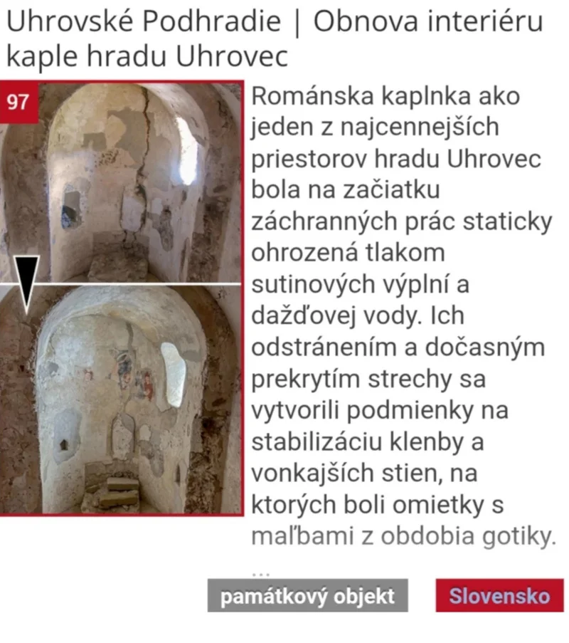 kulturna premena Uhrovské Podhradie