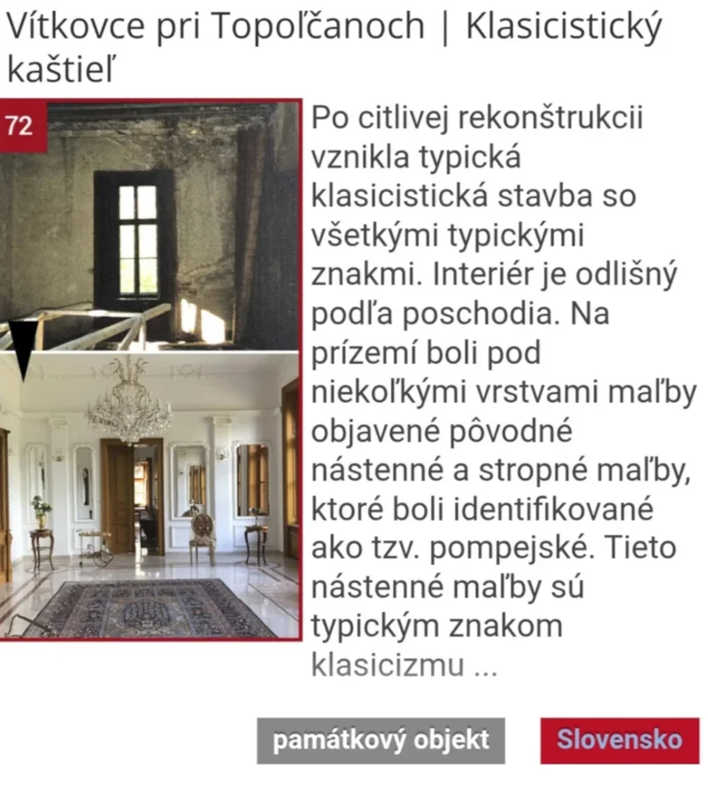 kulturna premena Vítkovce pri Topoľčanoch