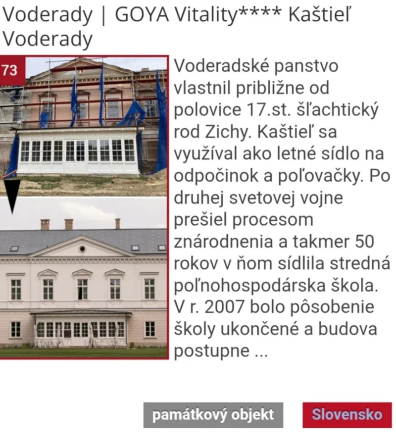 kulturna premena Voderady